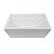Cuba louça Icasa retangular de apoio 46x39 cm Branco ICA300 - Imagem 2