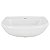 Lavatório louça Icasa Sabatini 53x44 cm para coluna Branco - Imagem 2