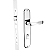 Fechadura Soprano Pali externa cromada ESP19 (55x70 PY53) – Modelo 03061.0772.17 - Imagem 1