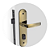 Fechadura Soprano Pali externa antique brass ESP43 (40x53 PY50) – Modelo 03001.0700.15 - Imagem 1