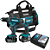 Combo Makita DLX2131 18V Furadeira DHP482 + Parafusadeira de Impacto DTD152 com 2 Baterias 3Ah e Carregador - Imagem 1