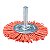 Escova de Nylon Tipo Roda Makita D-45571 – 50mm com Haste 6mm (Grão 80) - Imagem 1
