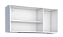 Armário Aéreo para Cozinha 3 Portas 114cm Cisne BR – Cozimax - Imagem 2