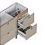 Gabinete de Cozinha Grou 144cm JQB/Areia para Pia de 150cm – Cozimax - Imagem 4
