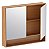 Espelheira de Madeira 2 Portas e Nicho 800 JQB – Cozimax - Imagem 2