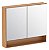 Espelheira de Madeira 2 Portas e Nicho 800 JQB – Cozimax - Imagem 1