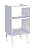 Gabinete para Lavanderia em Aço Lav Max 50cm com Tanque Sintético Branco – Cozimax - Imagem 2