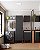Gabinete para Lavanderia em Madeira Flamingo 48 cm Preto com Tanque 50×50 cm – Cozimax - Imagem 3