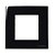 Conjunto Placa + Suporte Para Móvel 80x80mm Sleek Preto - 20924 - Imagem 1