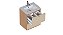 Gabinete para Banheiro Grou 60cm Jequitibá/Areia – Cozimax - Imagem 3