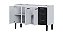 Gabinete de Cozinha em Aço Vênus 144cm Preto para Pia de 150cm – Cozimax - Imagem 4
