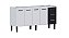Gabinete de Cozinha em Aço Vênus 174cm Preto para Pia de 180cm – Cozimax - Imagem 1