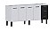 Gabinete de Cozinha em Aço Vênus 192cm Preto para Pia de 200cm – Cozimax - Imagem 1