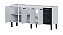 Gabinete de Cozinha em Aço Vênus 192cm Preto para Pia de 200cm – Cozimax - Imagem 4