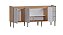 Gabinete de Cozinha em Madeira Ibis 194cm Jequitibá/Nude para Pia de 200cm – Cozimax - Imagem 2