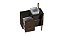 Gabinete para Banheiro em Madeira Cravo 80cm Nogal (Sem Cuba) – Cozimax - Imagem 3