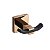 Cabide para Banheiro TELCA Rose e Preto Fosco - R.11105 - Imagem 1