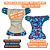 KIT 4 FRALDAS ECOLÓGICAS DRY FIT DA ELINFANT FECHO VELCRO - Imagem 4