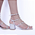 Sandália Diana Salto Bloco Off White K.Daher - Imagem 4