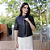 Casaqueto Couro Pelica Perfuração Laser Preto - Karine Daher - Imagem 6