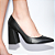 Scarpin Cecilia Salto Bloco  Preto - Karine Daher - Imagem 2