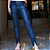 Calça Couro Pelica Skinny Zipper Azul Marinho - Karine Daher - Imagem 2