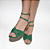 Sandália La Spezia Verde Florest - Karine Daher - Imagem 1