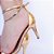 Sandália Capri Salto Fino Snake Champagne - K. Daher - Imagem 4