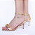 Sandália Capri Salto Fino Snake Champagne - K. Daher - Imagem 3