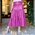 Maxi Saia Couro Pelica Detalhe a Laser Pink - Karine Daher - Imagem 1