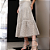 Maxi Saia Couro Pelica Detalhe a Laser Off White - Karine Daher - Imagem 2