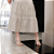 Maxi Saia Couro Pelica Detalhe a Laser Off White - Karine Daher - Imagem 4