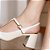 Sapato Mary Jane Off White/Preto - K Daher - Imagem 5