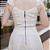 Vestido Couro Pelica Perfurado Off White - Karine Daher - Imagem 4