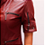 Casaqueto Couro Pelica Perfurado Marsala - Karine Daher - Imagem 5