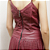 Vestido Couro Pelica Perfurado Marsala - Karine Daher - Imagem 3