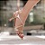Sandália Mari Salto Fino Champagne - K. Daher - Imagem 2