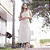 Maxi Saia Couro Pelica Detalhe Botões Off White - Karine Daher - Imagem 2
