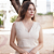 Blusa Couro Pelica Regata Zipper Off White - Karine Daher - Imagem 1