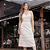 Vestido Couro Pelica Camadas Perfurado Off White - Karine Daher - Imagem 1