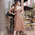 Vestido Couro Pelica Camadas Perfurado Cappuccino - Karine Daher - Imagem 3