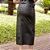Saia Couro Pelica Midi Fenda Frontal Preta - Karine Daher - Imagem 6