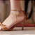 Sandália Capri Salto Fino Cappuccino - K. Daher - Imagem 2