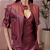 Casaqueto Couro Pelica Zipper Marsala - Karine Daher - Imagem 3