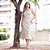 Saia Couro Pelica Midi Camadas Perfurada Off White - Karine Daher - Imagem 2