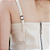 Blusa Couro Pelica Alça Fina Regulagem Off White - Karine Daher - Imagem 1