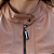 Casaqueto Couro Pelica Zipper Cappuccino - Karine Daher - Imagem 5