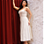 Saia Couro Pelica Midi Perfurada Off White - Karine Daher - Imagem 3