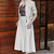 Saia Couro Pelica Midi Perfurada Off White - Karine Daher - Imagem 1