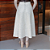 Saia Couro Pelica Midi Perfurada Off White - Karine Daher - Imagem 6